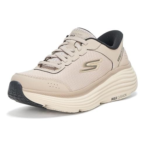 Skechers Men's Hands Free Slip-ins Max Cushioning Endeavour - Cardova Sneaker, Taupe/Black, 10.5