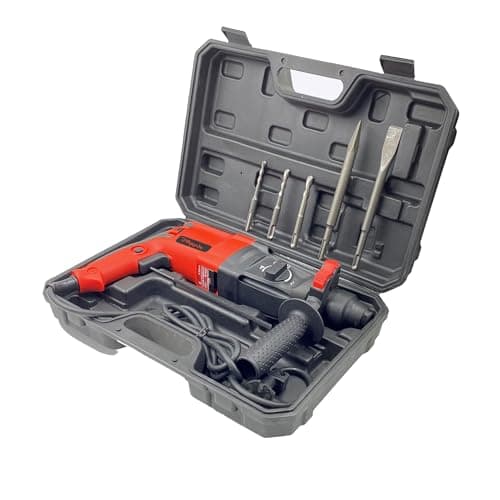 Hillgrove HGCM1041M3 All Purpose 26mm Hammer Impact Drill Machine Forward/Reverse Rotation with 5Pcs SDS Plus Bits for Making Holes in Metal/Wood/Concrete Hammer Drill (26 mm Chuck Size, 1200 W)