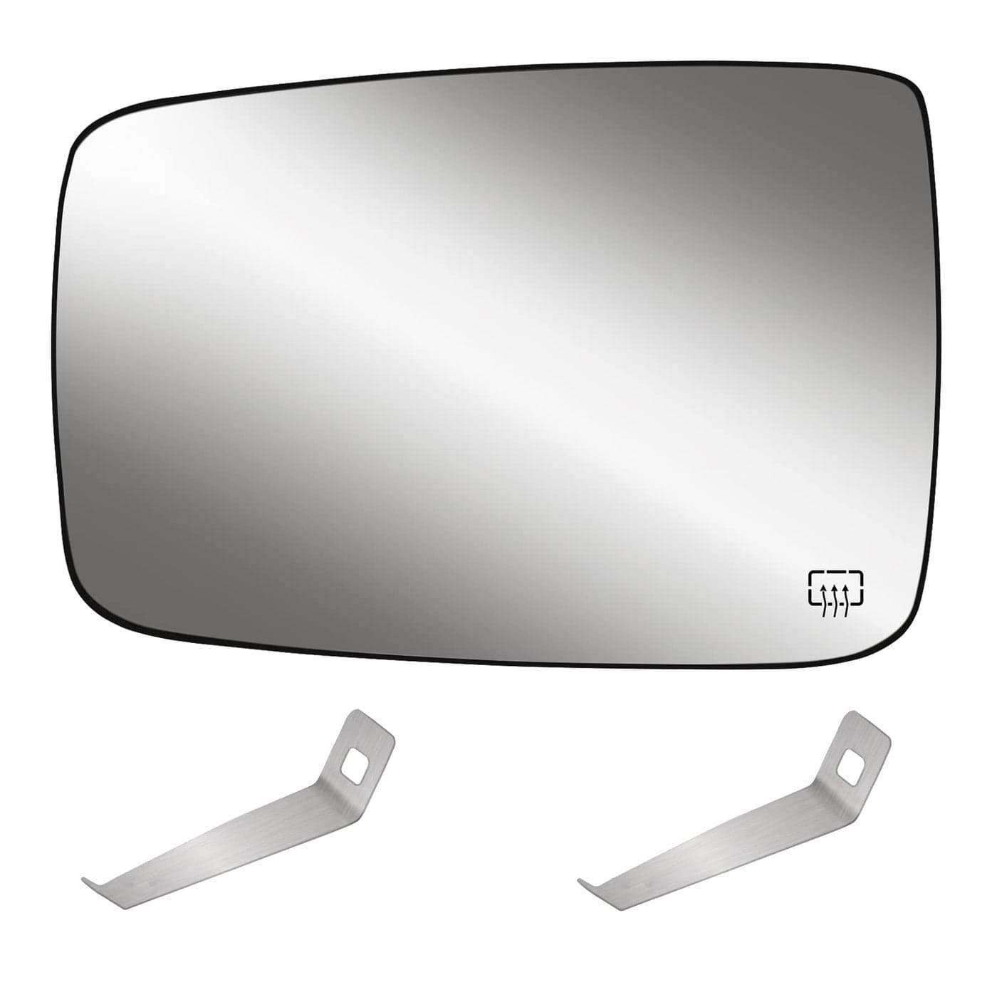 Driver Side Heated Mirror Glass Compatible with 20092018 Dodge Ram PickUp 1500 2500 Replace 68079363AA 68050299AA Side View Exterior Convex Mirror wBacking Plate
