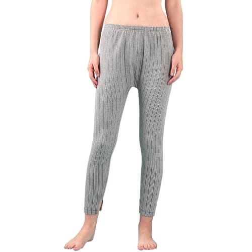 Dixcy Slimz Womens Light Grey Solid Thermal Trousers