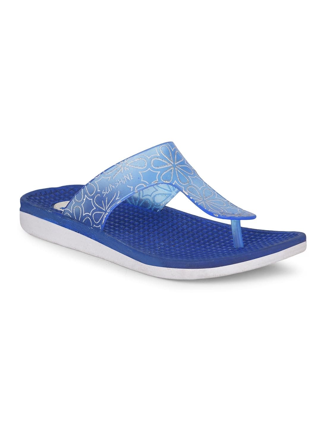 Bata New Jasmine E Women's Blue Flat Slippers - 6 UK (5719155)