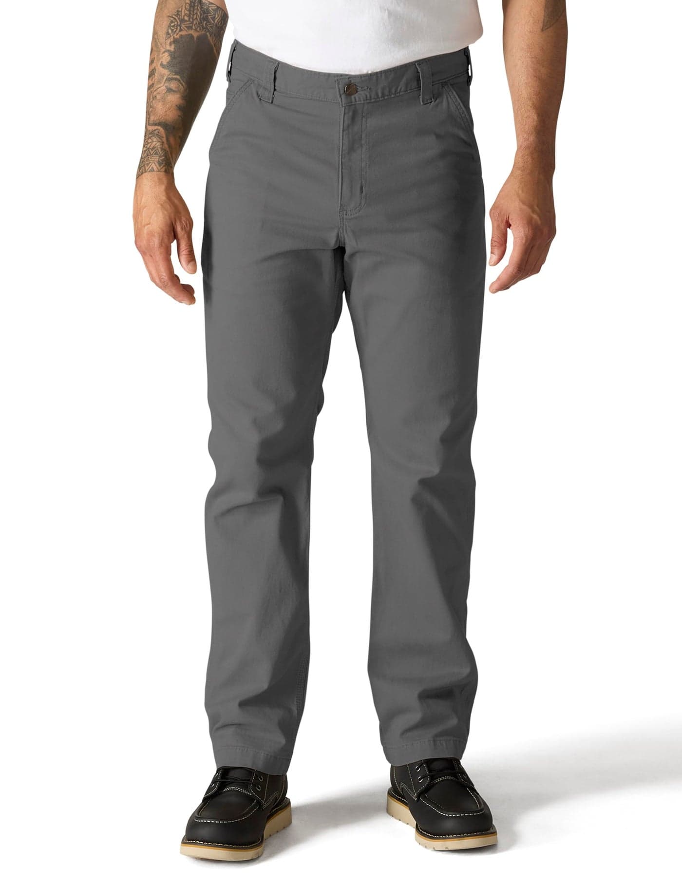 Carhartt Men's Relaxed Straight Rigby Dungaree, Gravel, W34 x L32