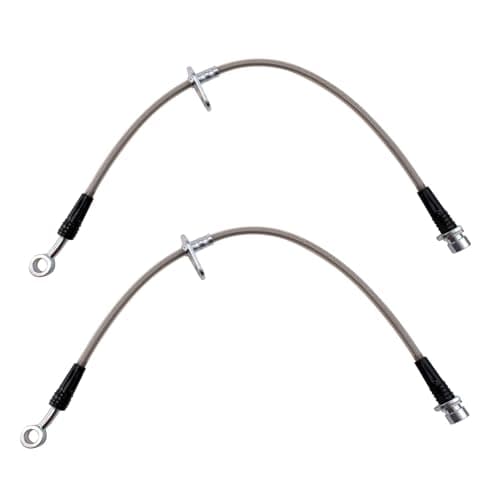 TRQ Front Performance Brake Hose Set Compatible with 2001-2002 Acura MDX 1999-2004 Honda Odyssey 2003-2008 Pilot