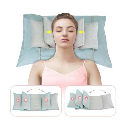 Mistuki Anti Aging Pillow Beauty Anti Wrinkle for Face Sleeping Neck Stabilizer Back Sleep Trainer Post Face Surgery for Women Wrinkle Prevention Pillow Head Support Positioning Neck Upright Training