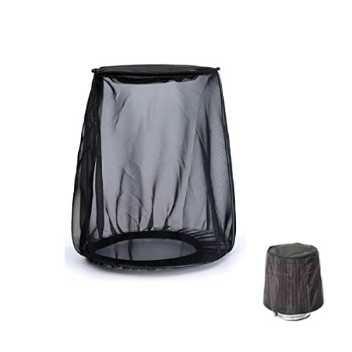 YYMOTO Air Filter Cleaner Kits, Motorcycle Waterproof Air Filter Rain Sock Dustproof Protective Cover Fits for Harley (Size S), Black#S