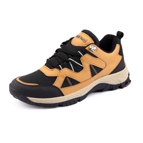Bacca Bucci Atlas Men's Waterproof Hiking Shoes: Lightweight, Breathable, and Ideal for Outdoor Trekking, Mountaineering, and Trail Adventures Tan, 10 UK