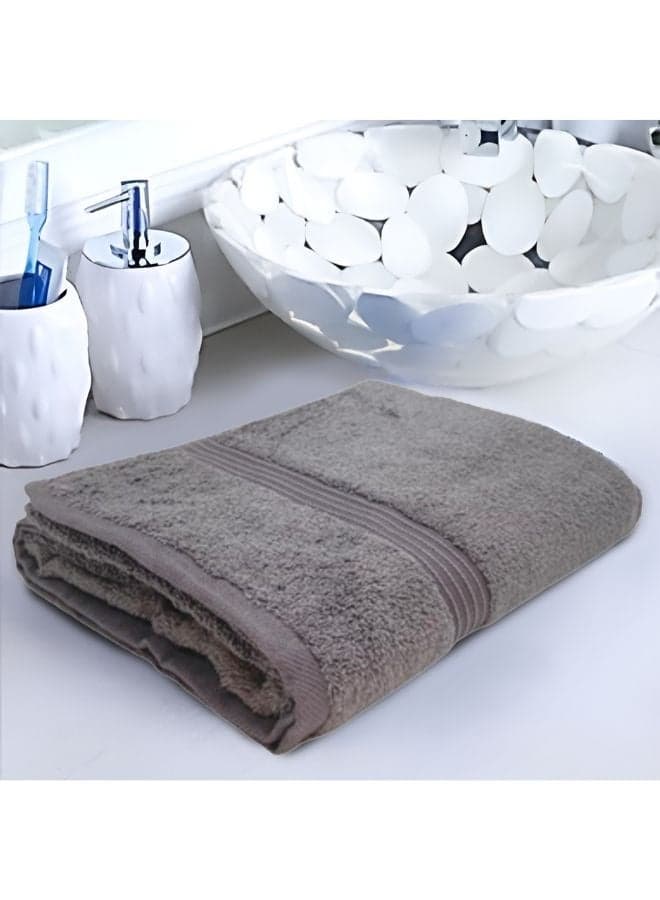 Home Essentials (Charcoal) Luxury Hand Towel (40 x 70 Cm -Set of 2) 100% Cotton, Highly Absorbent and Quick dry with Horizontal Striped Dobby -550 Gsm