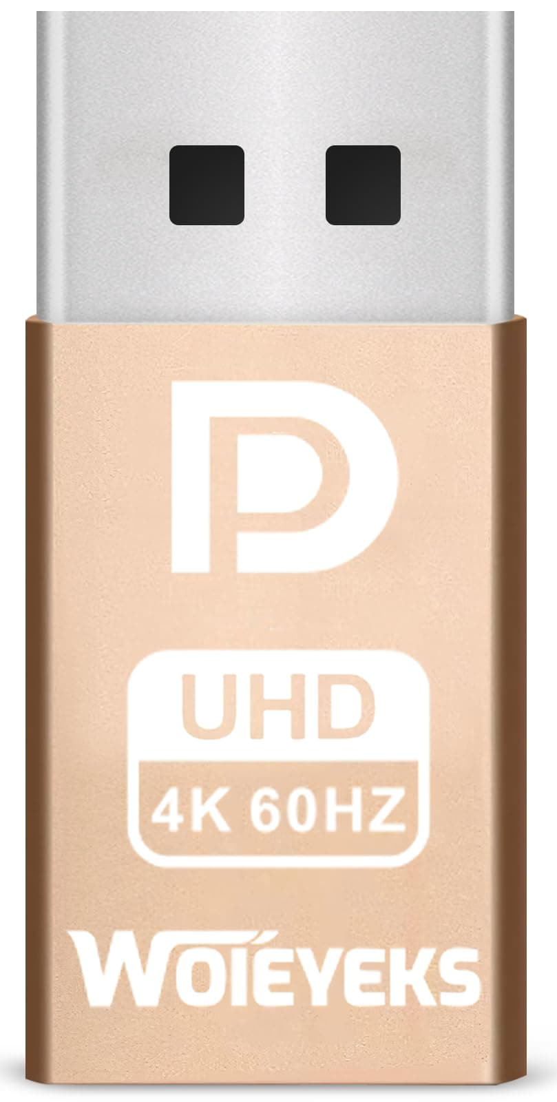 Woieyeks 4K 60Hz DP DisplayPort Dummy Plug,Headless Ghost Display Emulator EDID Emulator Plug Support 4096x2160 60Hz/2560x1440/1600 60Hz/1920x1080 60/120Hz 1 Pack