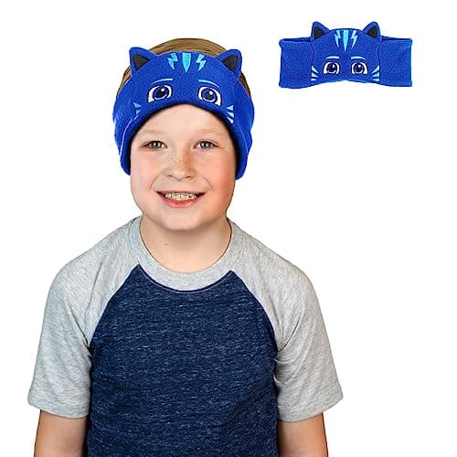CozyPhones PJ Masks Catboy Kids Headphones Over The Ear Headband Headphones - Volume Limited with Thin Speakers & Soft Fleece Headband