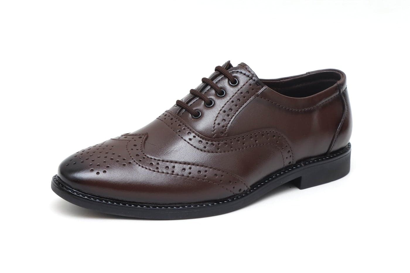 ARAMISH Brown Pure Genuine Leather Formal Derby Lace Up Shoes for Boys- 5 UK