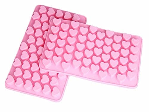 Cy3Lf Silicone Mini Heart Shape Ice Cube Candy Chocolate Mold (PACK OF 2)