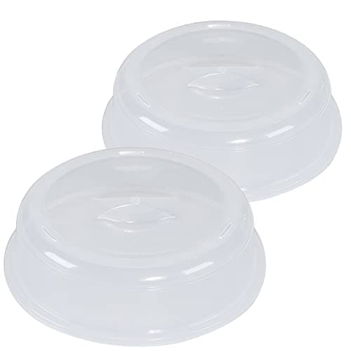 Nordic Ware BPAfree and Melamine Free Plastic Splatter Microwave Cover 10Inch Set of 2 Clear