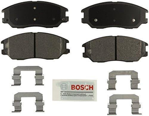 BOSCH BE1013H Blue Ceramic Disc Brake Pad Set with Hardware Compatible with Select Hyundai XG350 Kia Amanti FRONT