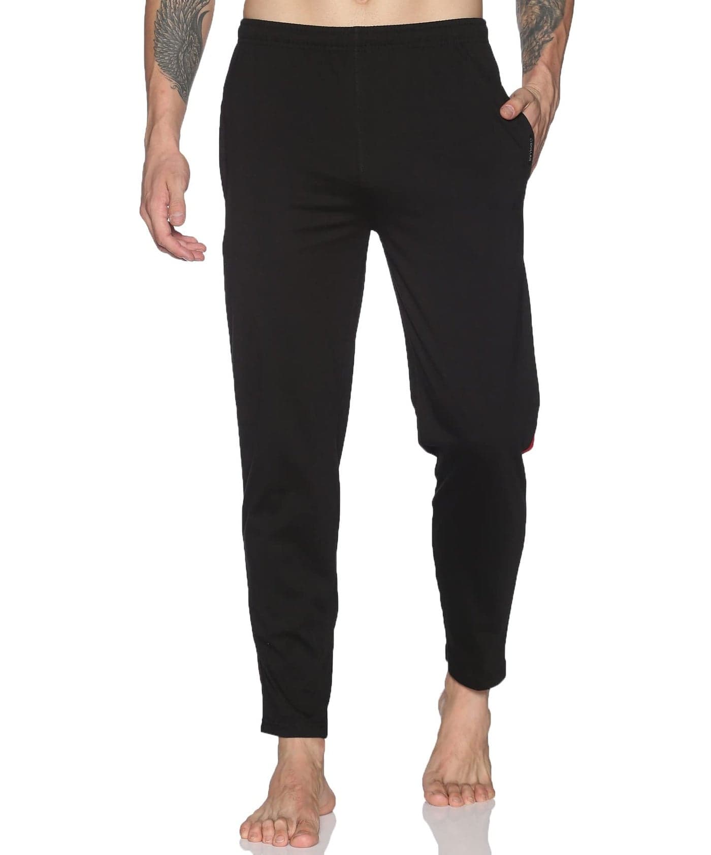 Dollar Mens Cotton Track Pants (Pack of 1) Black