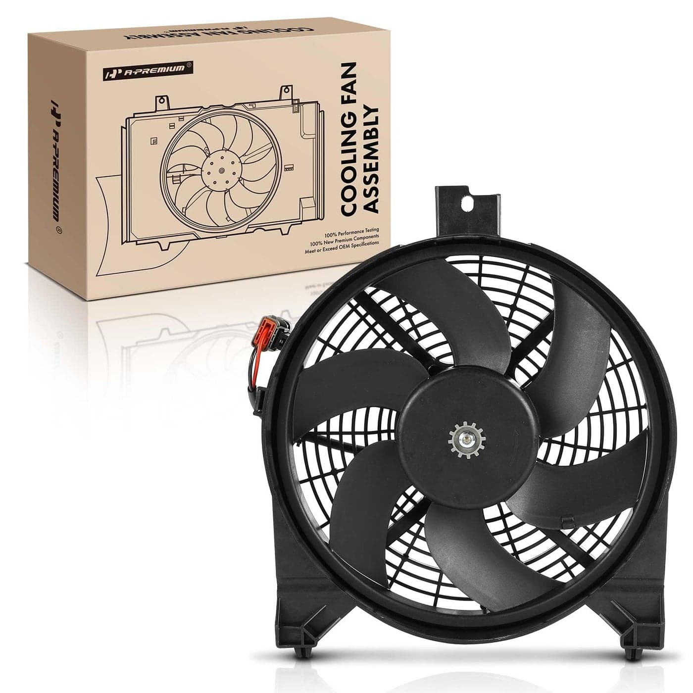 APremium Right AC Condenser Fan Assembly Compatible with Select Nissan Infiniti Models Titan 20042006 Armada 20052006 Pathfinder Armada 2004 QX56 20042006 Replace 921207S000