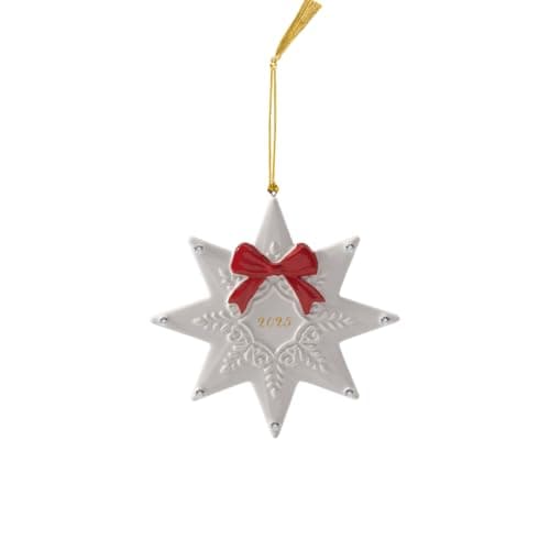 Villeroy Boch Christmas Classics Collection Christmas Star Shaped Ornament Premium Porcelain Collectors Edition Date 2025