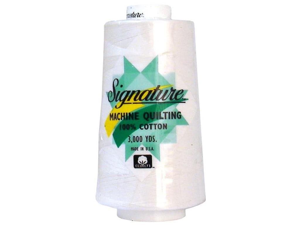 Signature Thread Signature 100 Ctn Quilt Thread 3000yd White Cotton 3000
