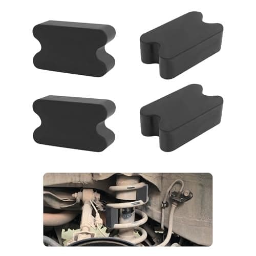 4PCS Rubber Coil Spring Spacers,Heavy Duty Front Coil Spring Booster Kit for 2.5" Coil Spring Lift,Universal Rubber Lift Blocks Car Accessories for Most Cars Trucks SUVs