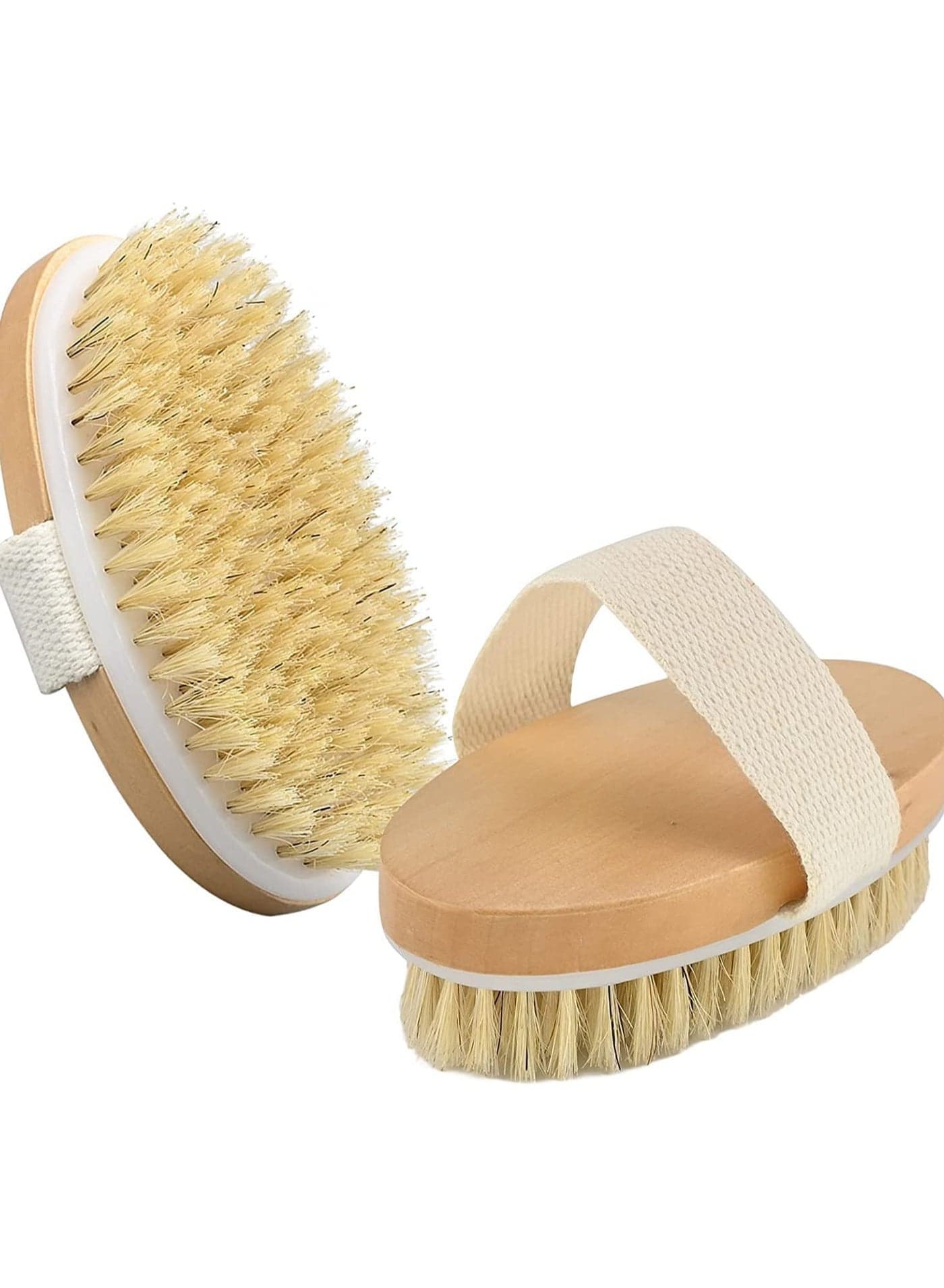 2 PCS Dry Body Shower Brush with Non Slip Straps