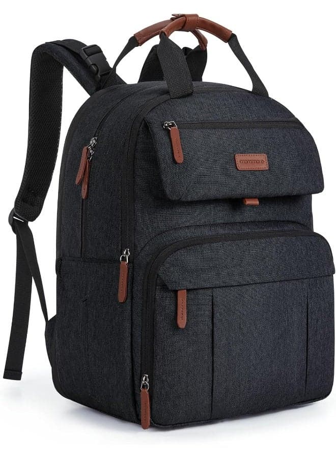 mommore Diaper Bag Backpack, Extra Large Diaper Bag for 2 Kids/Twins with Changing Pad for Travel Outdoors