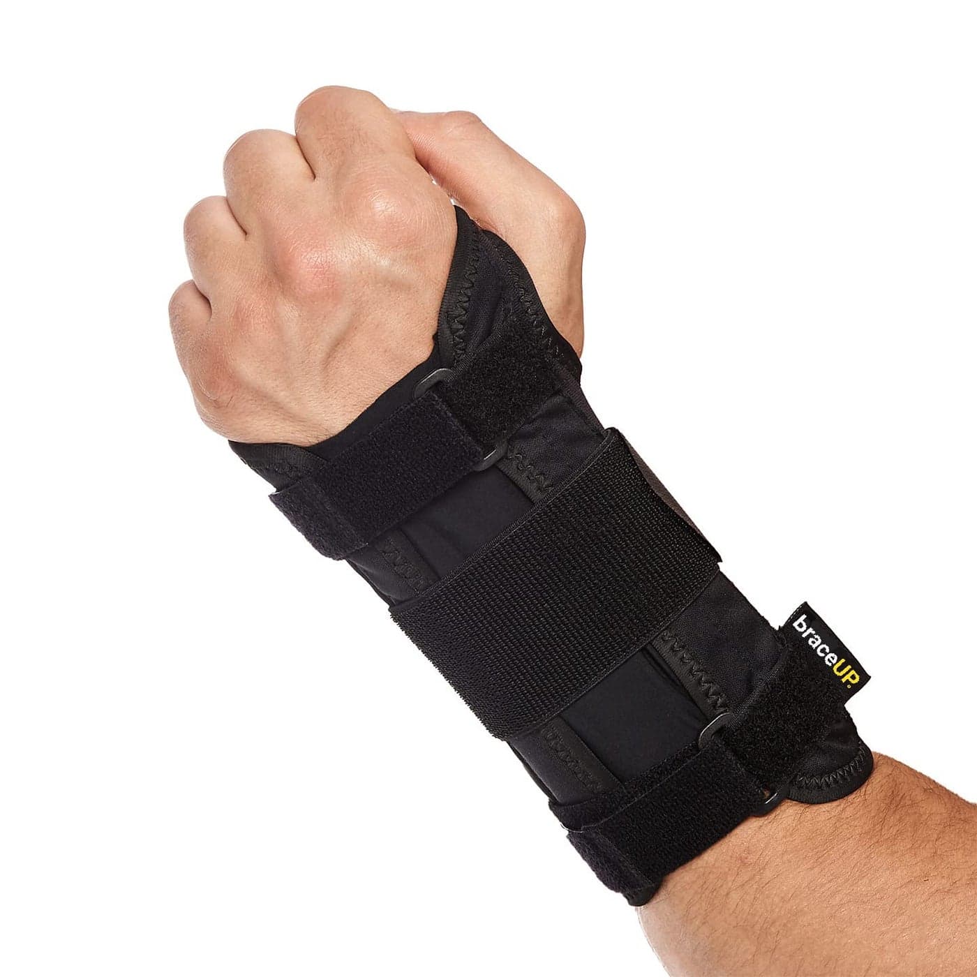 BraceUP Wrist Support Brace with Metal Hand Splint for Carpal Tunnel Wrist Support Left or Right Hand Support and Tendonitis Arthritis Pain Relief for Men and Women SM Left Hand