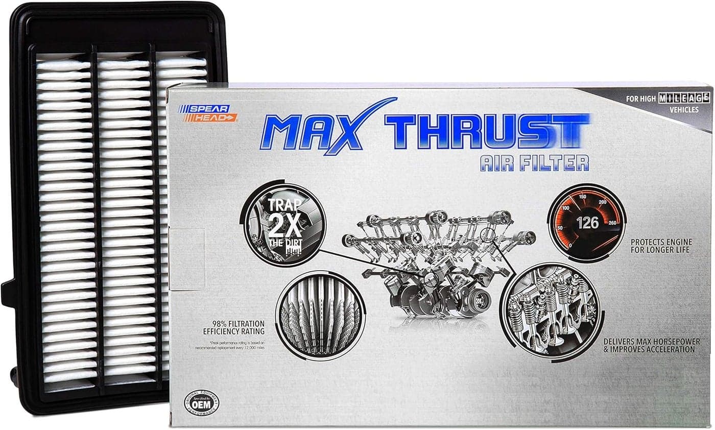 Spearhead MPG Defense Max Thrust Engine Air Filter for All Mileage Vehicles (MT-050)