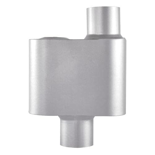 Floshine Universal Mufflers,Performance Automotive Exhaust Muffler,Single Chamber 2.25 inch inlet (ID) 2.25 inch outlet (ID) FH72441