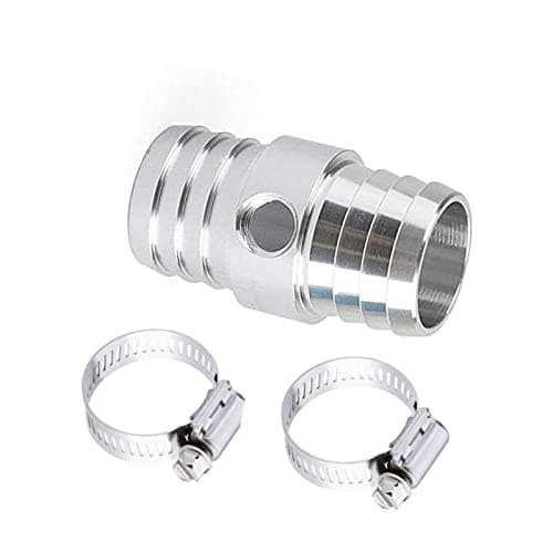 Yemtuls 1-1/4" to 1-1/4" O.D with 1/8" NPT Side Port Radiator Hose Barb Coupler for Install LS Swap Steam/Coolant Crossover Device