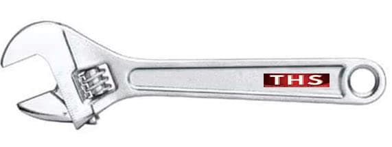 THS 8 200mm Adjustable Wrench Adjustable Spanner Precision Milled Jaws for Max Gripping Power AntiCorrosion DIN Standard Dieforged RustProof Durable