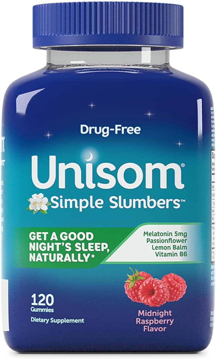 Unisom Sleep Aid Gummies for Adults - Midnight Raspberry - 120 Count