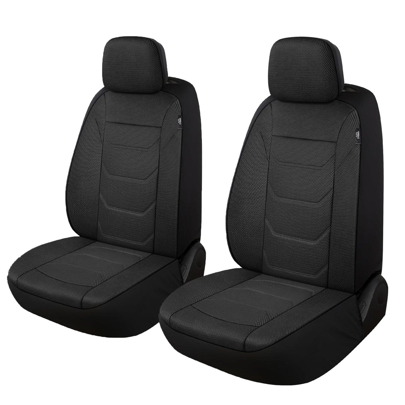 Pariiaotin 3D Air Mesh Car Seat Covers Front Sets Washable and Breathable Premium Cloth Automotive Vehicle Seat Covers for Cars Interior Universal Fit for Most Cars Sedan Truck SUVBlack