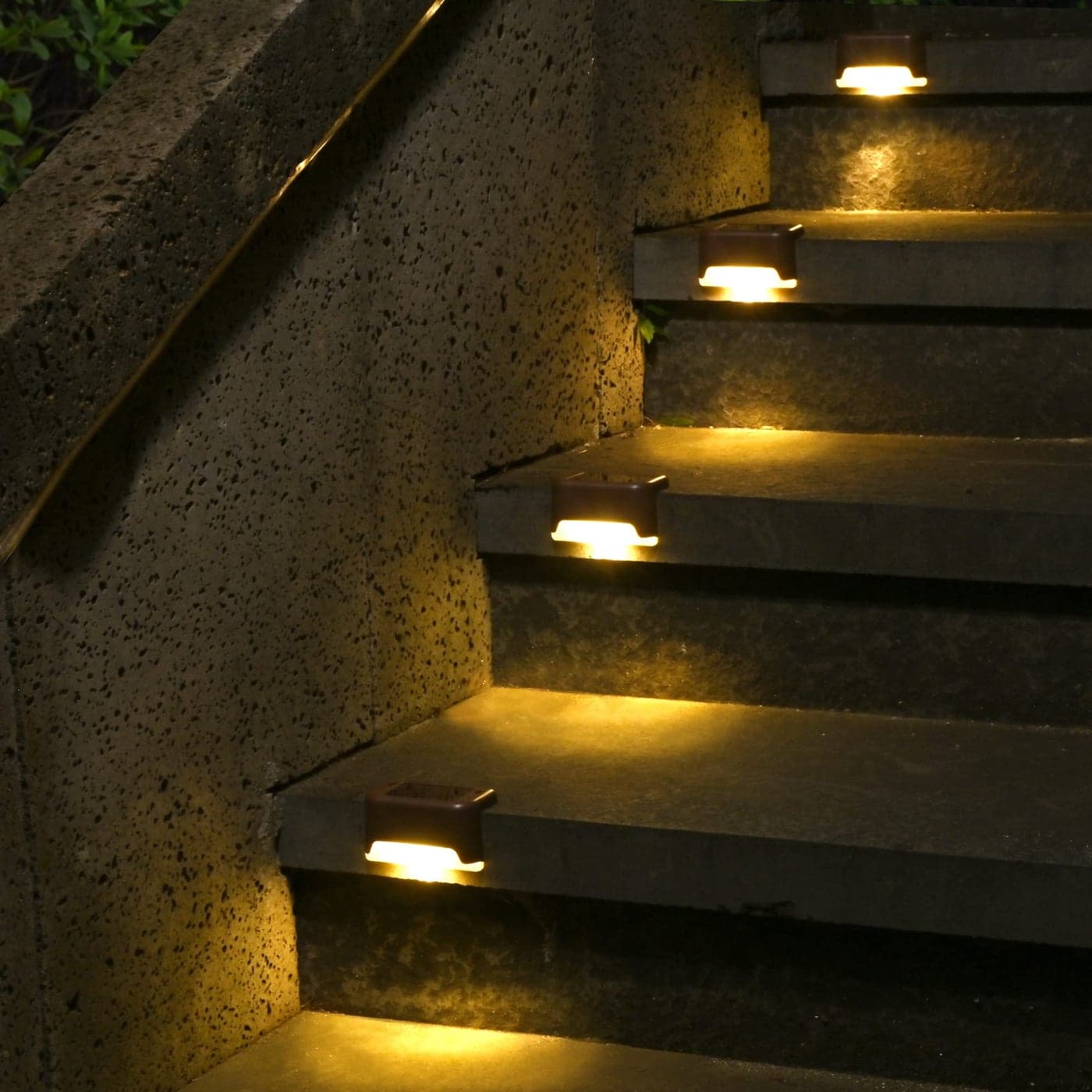 SOLPEX Solar Deck Lights 12 Pack Waterproof Led Lights for Outdoor Stairs Step Fence Yard Patio and PathwayWarm White