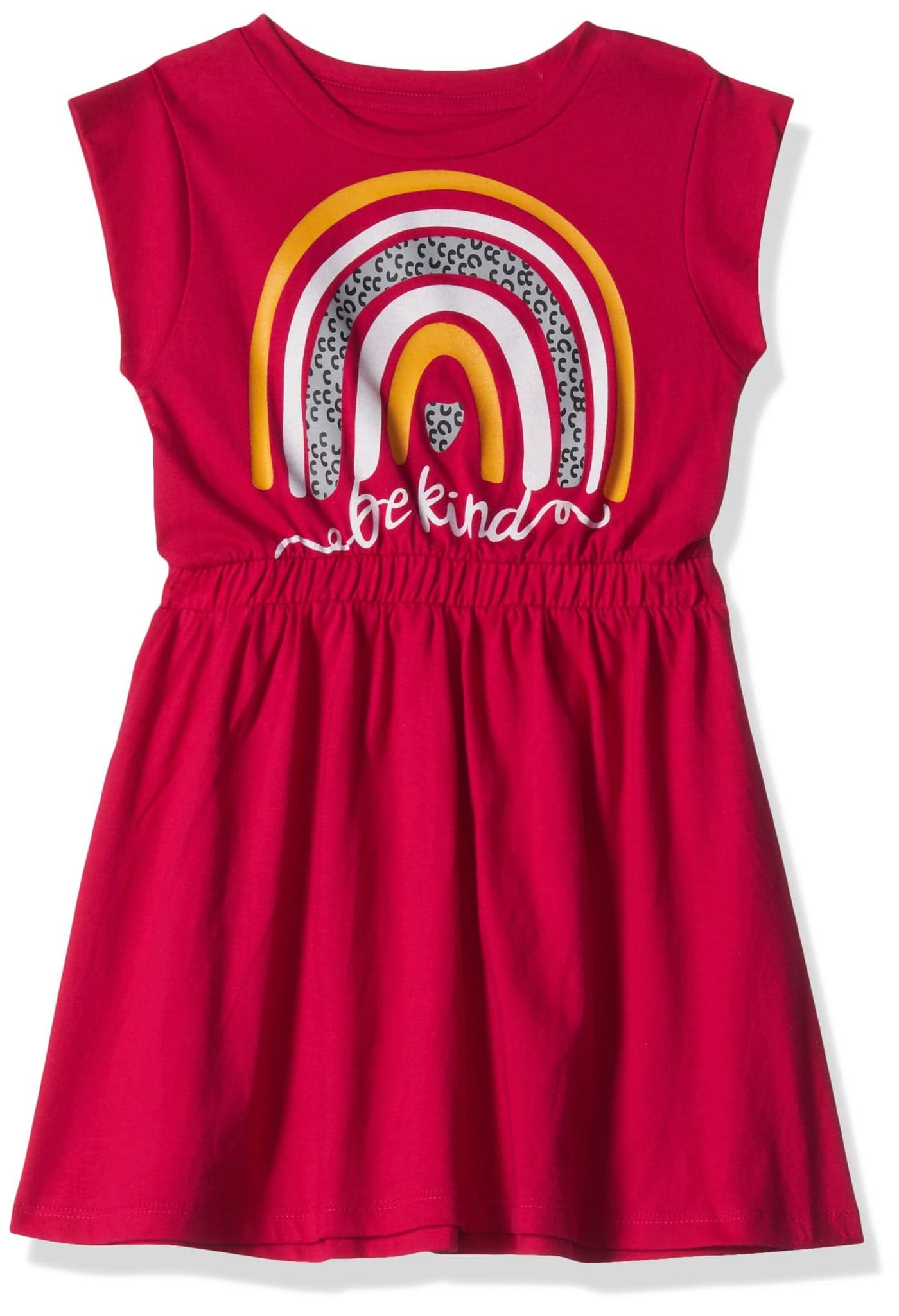 T2F Girl's Cotton A-Line Knee-Length Casual Dress