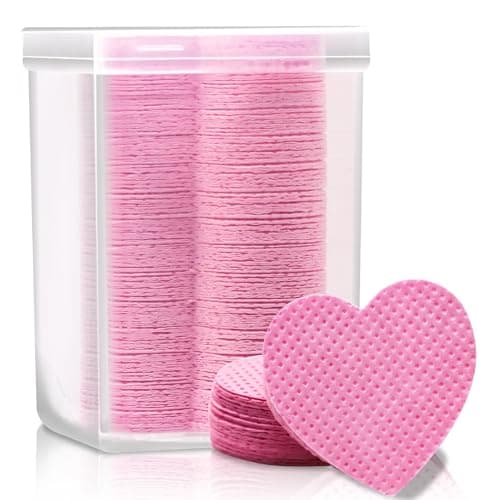 Embagol Eyelash Extension Glue Wipes 200 PCS Lint Free Nail Wipes NonWoven Fabric Lash Glue Nail Polish Remover for Lash Extension Supplies Pink