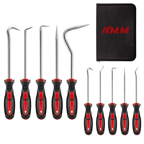 AMM 8PCS Pick and Hook Set, Precision Automotive Hook Set, Car Auto Oil Seal/O-Ring Seal Gasket Mini Precision Hooks Puller Remover
