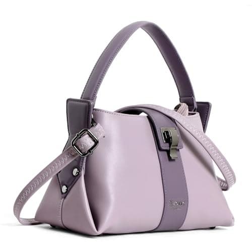 EXOTIC Premium Stylish Dual Tone Elegant Buckle Hand & Sling Bag – Cruise Couture Collection (PURPLE)