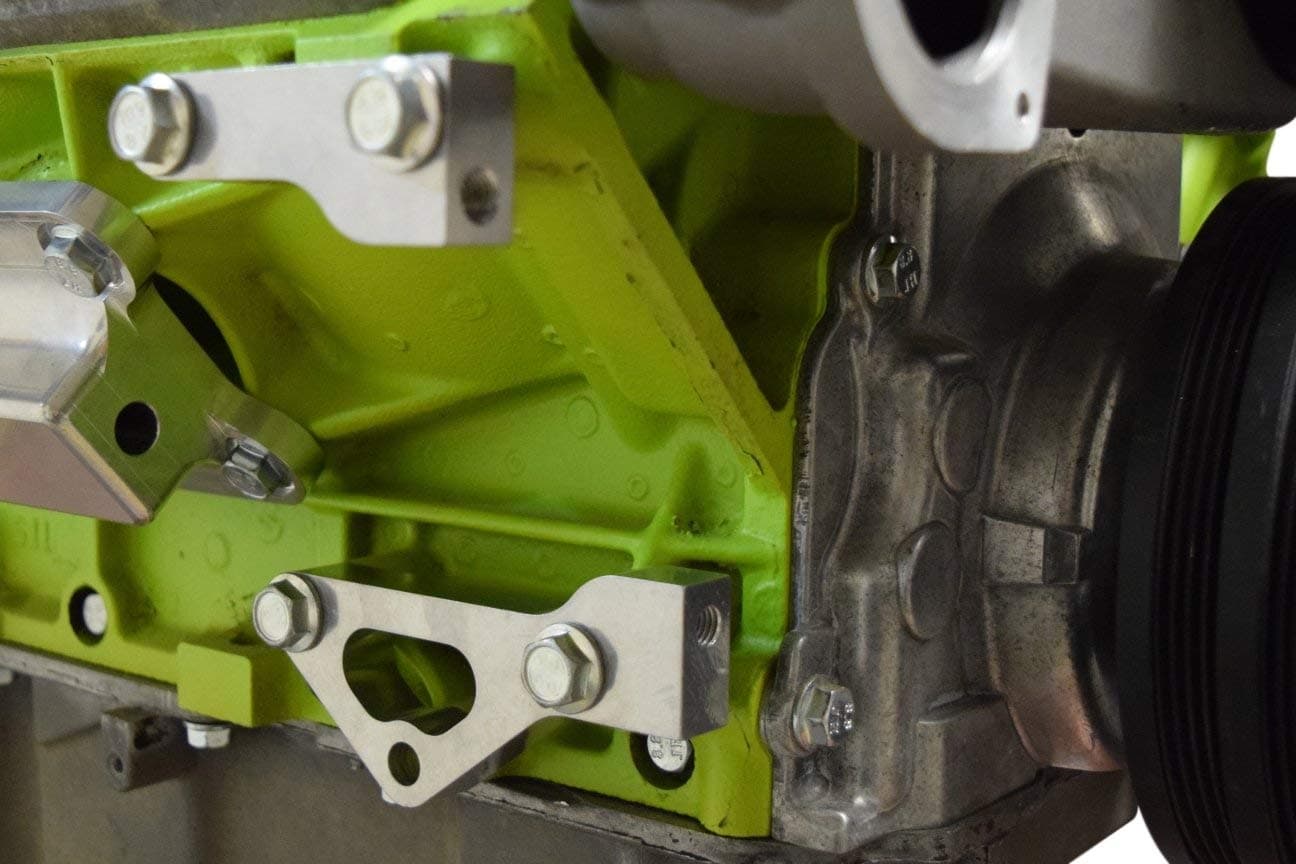 ICT Billet LS Motor Plate Support Brace Kit Front Engine Solid Mount LSX LS1 LQ4 LS3 551169