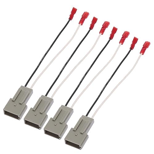 X AUTOHAUX 4pcs 72-5512 Car Speaker Connector Harness Adapter for Ford F-150 for Ford for Ranger 1995-1997