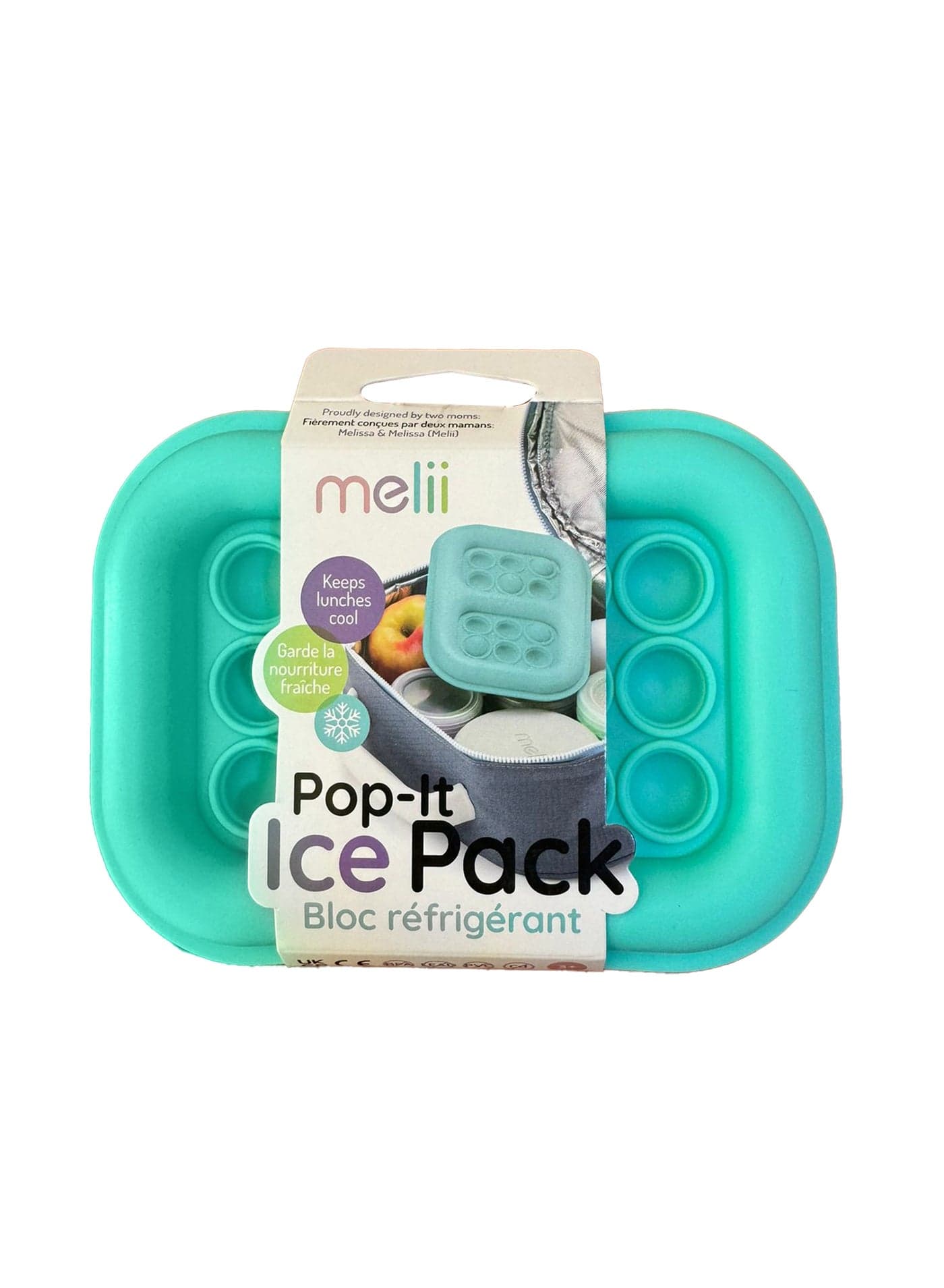 Pop It Ice Pack For Kids Dual Purpose Fidget Toy And Cooling Solution Reusable Slim Design Keeps Meals Fresh For Up To 4 Hours