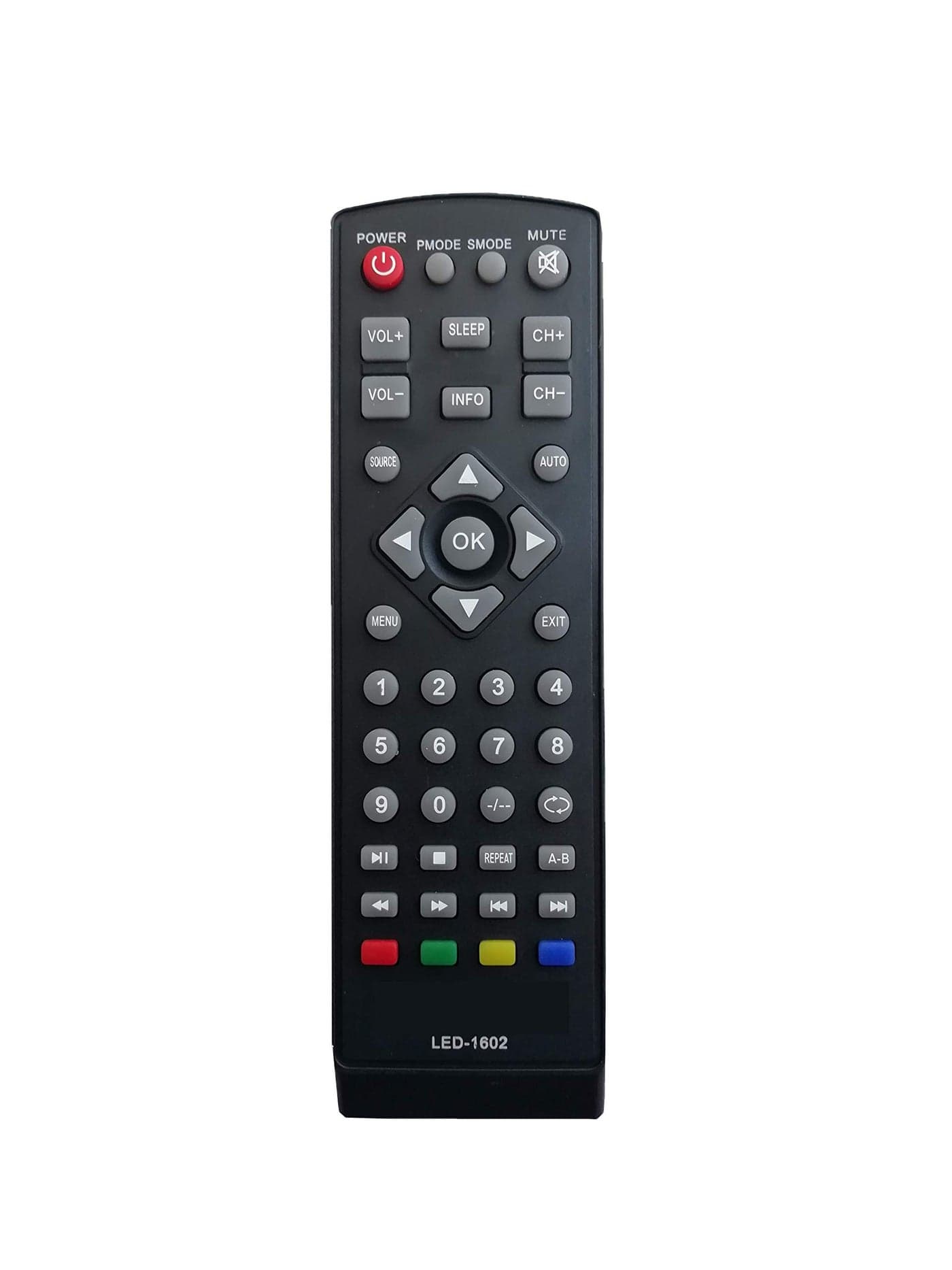 LipiWorld® LED-1602 Remote Control (Suitable for Intex Led Tv Remote Old Remote Exactly Same Remote Will Only Work) Compatible for INTEX Tv Remote