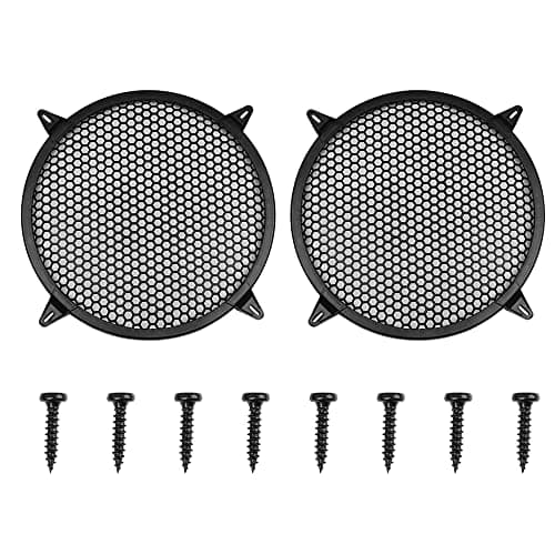 X AUTOHAUX 2pcs Car Grill Cover 12 Inch Mesh Protector Car Speaker Cover Woofer Subwoofer Grill