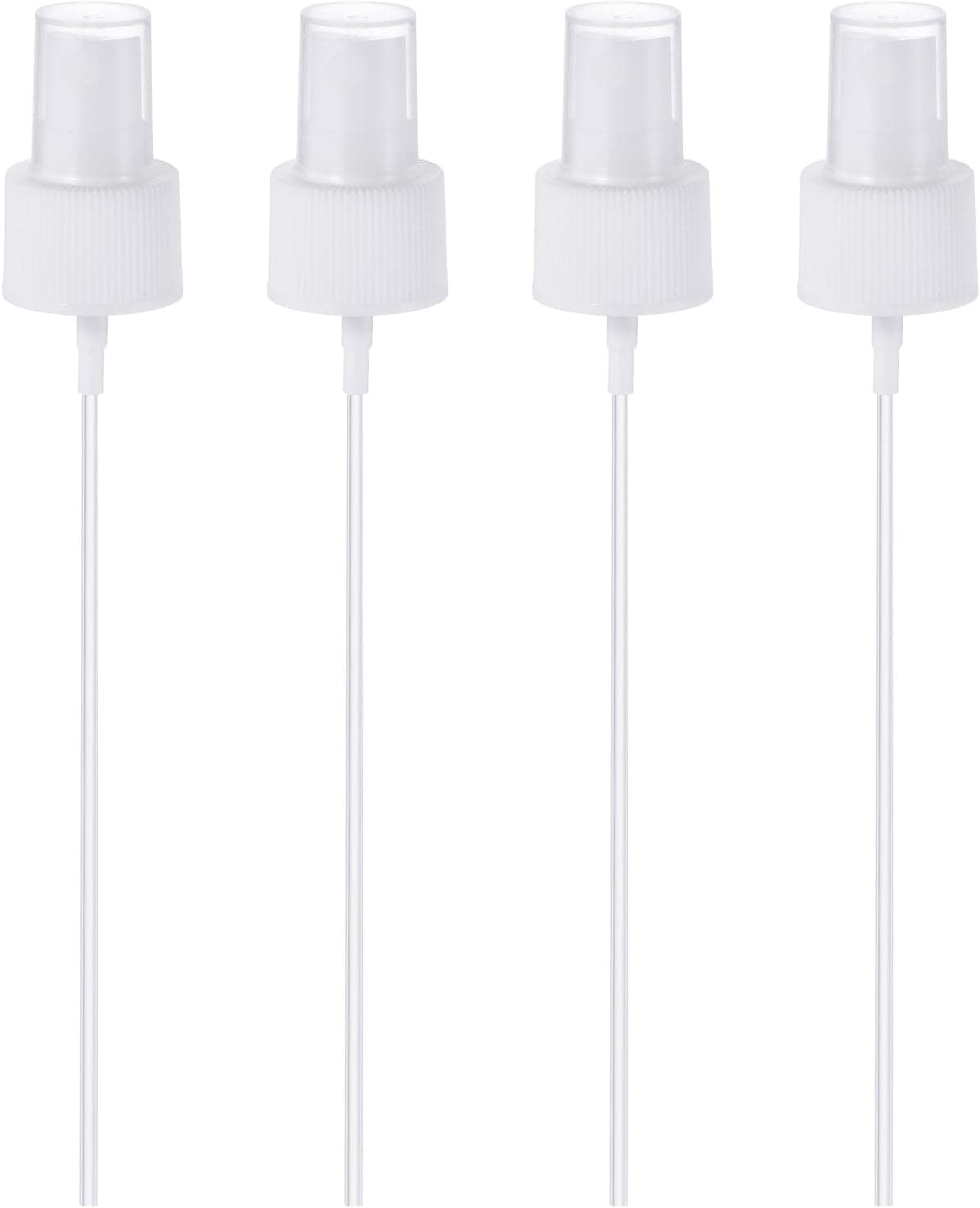 PATIKIL Spray Bottle Top, 4 Pack Sprayer Replacement Pump Plastic for Essential Oil Bottles, White