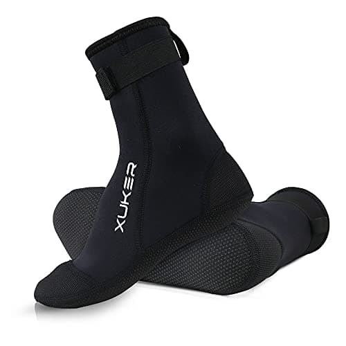 XUKER Neoprene Water Socks 3mm, Sand Proof Beach Volleyball Socks Diving Socks for Outdoor Water Sports