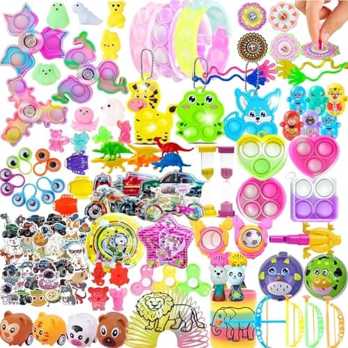 212Pack Assorted Party Favors Gift Toy Set for Boys Girls Novelty Items for Events Prize Drawings Carnival Favors Surprise Bag Fillers Celebration Supplies Class Gift for 3 Years and Above
