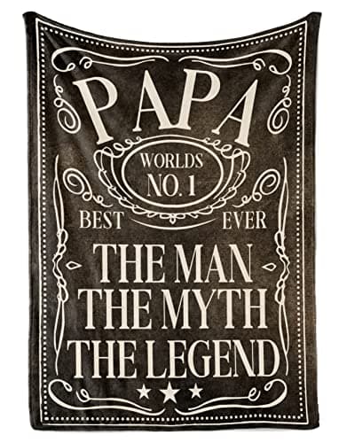 InnoBeta Papa Gifts from Grandkids Grandchildren Gifts for Grandpa Throw Blanket for Grandfather Presents from Granddaughters Grandsons for Fathers Day Birthday Christmas 50 x 65 Legend