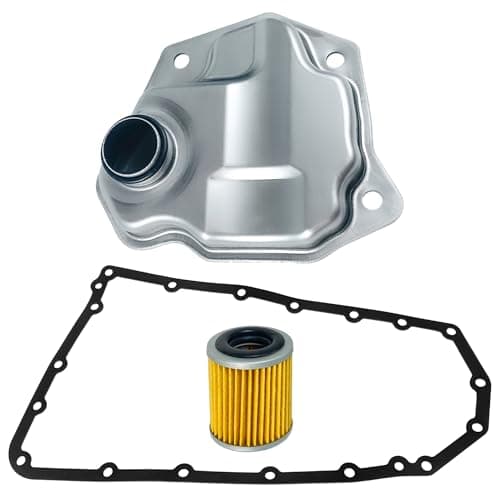 YzusGomumu Automatic Transmission Filter Oil Pan Gasket Kit Compatible with Nissan NV200 Rogue Juke Mitsubishi Lancer Outlander Dodge Caliber Jeep Compass Patriot Replaces 31728-1XF02 31728-1XF03