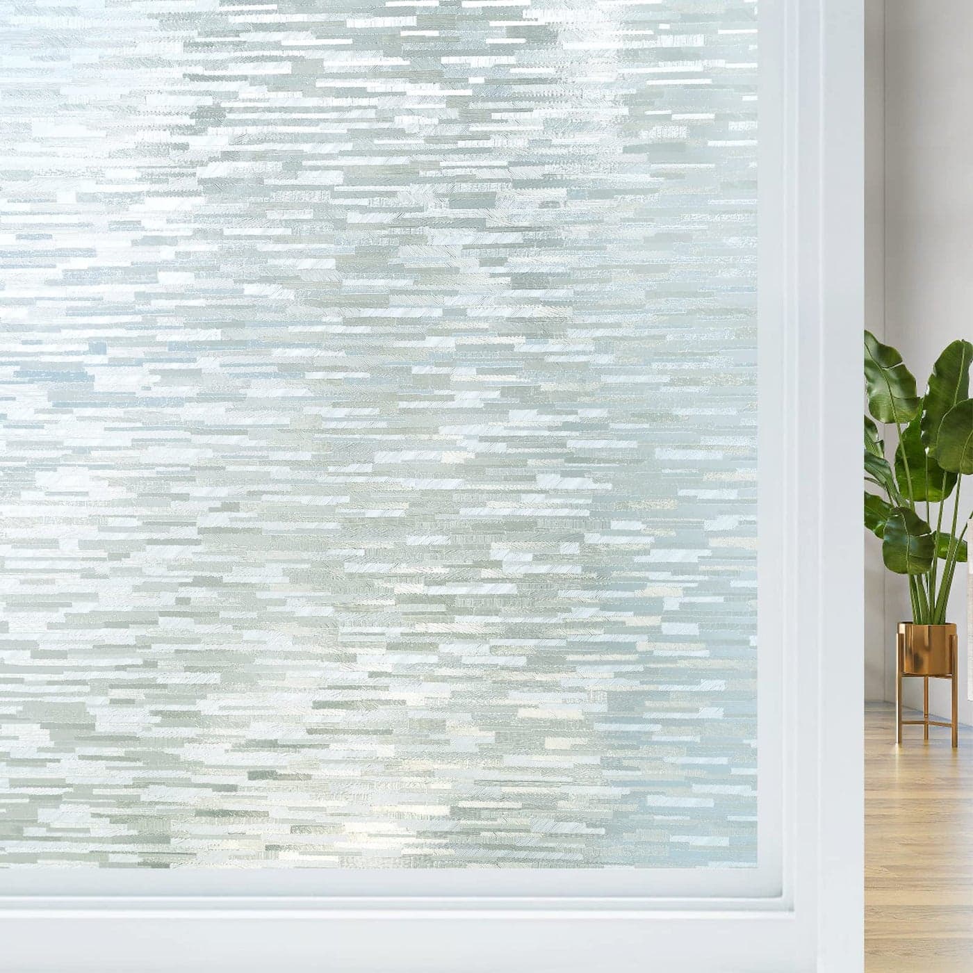 Haton Window Privacy Film Frosted Glass Static Cling Sun Heat Blocking Window Clings Frosting Opaque Coverings Vinyl Removable Stickers Tint for Home Door Office Non Adhesive 175 x 787
