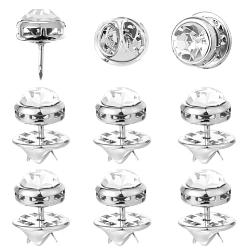 10mm Mini No Sew Crystal Buttons6 Pcs Buttons for Clothes Rhinestone Button for Clothing Anti Exposure Fixed Brooches