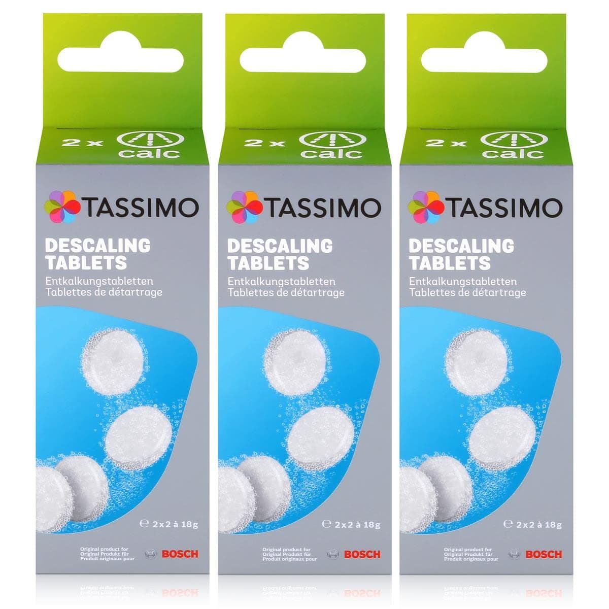 Tassimo Bosch Descaling Decalcifying Tablets 3 Count Pack of 1