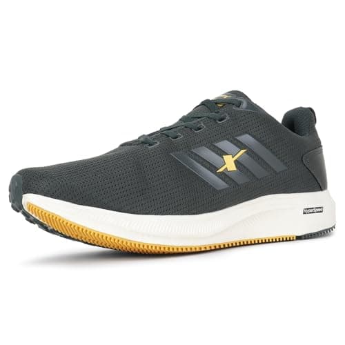 SPARX Mens SM 676 | Enhanced Durability & Soft Cushion | Gold Running Shoe - 8 UK (SM 676)